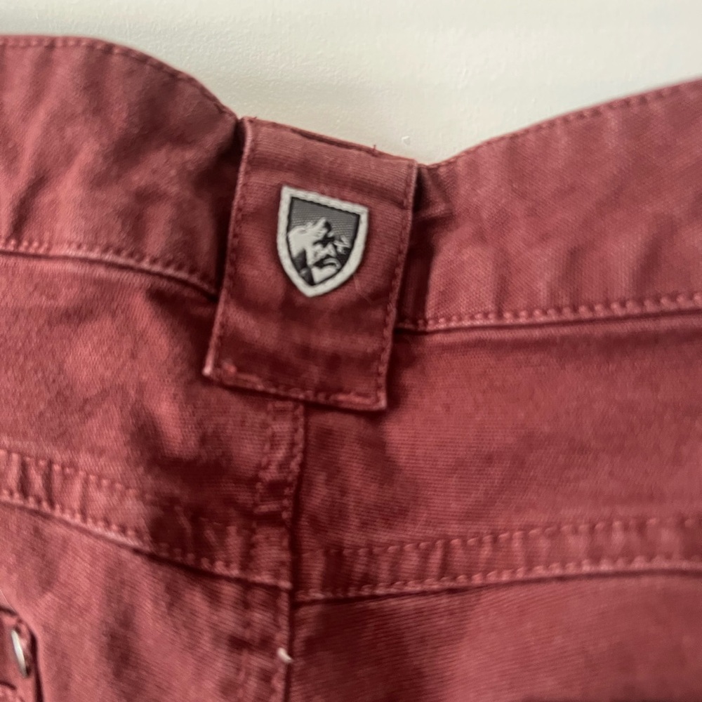 Kuhl Brooke Skinny Pants Red Currant Stretch Tapered Leg Outdoor Size 12 - Picture 3 of 6